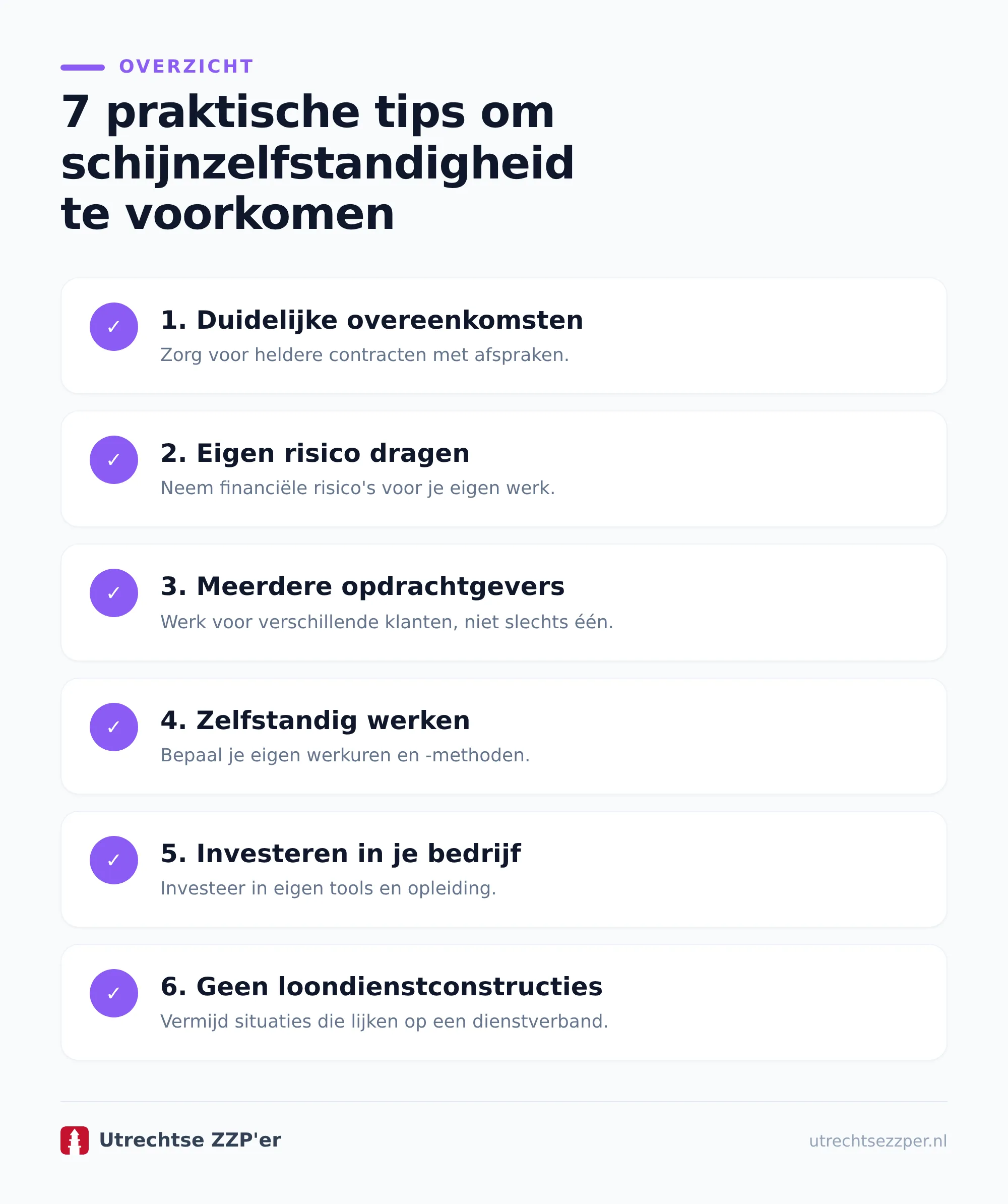 Tip 2: leg de opdracht concreet vast