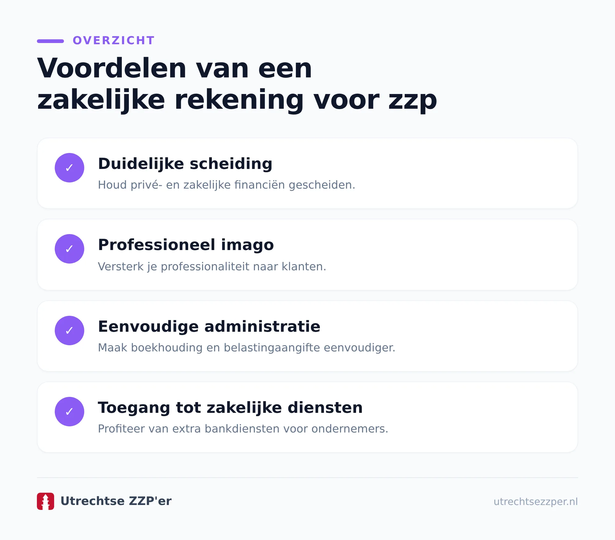 Waarom een zakelijke rekening voor zzp toch handig is