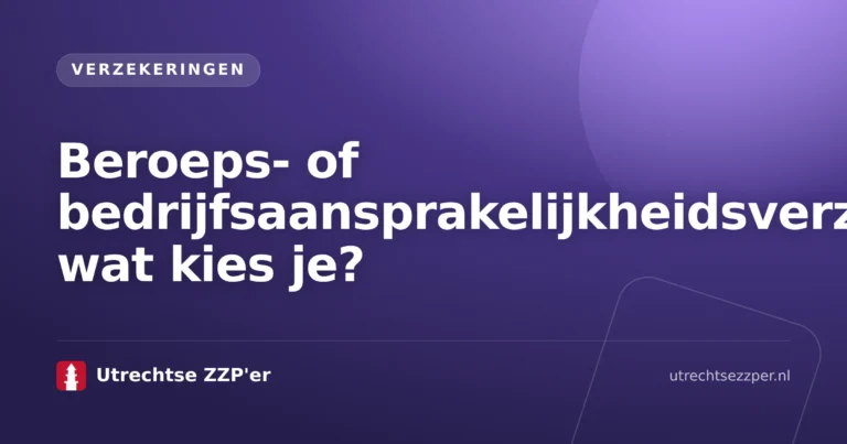 Vergelijking van beroepsaansprakelijkheidsverzekering of bedrijfsaansprakelijkheidsverzekering met adviseur en klusser